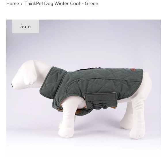 Think Pet Other - Think! Reversible Dog Winter Coat - Green
